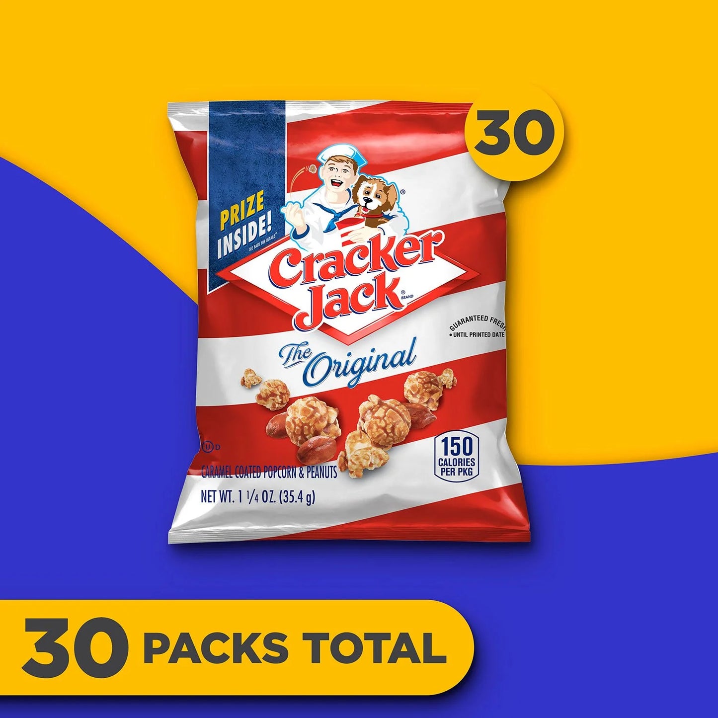 Cracker Jack Original Caramel Coated Popcorn and Peanuts 1.25 oz., 30 pk.