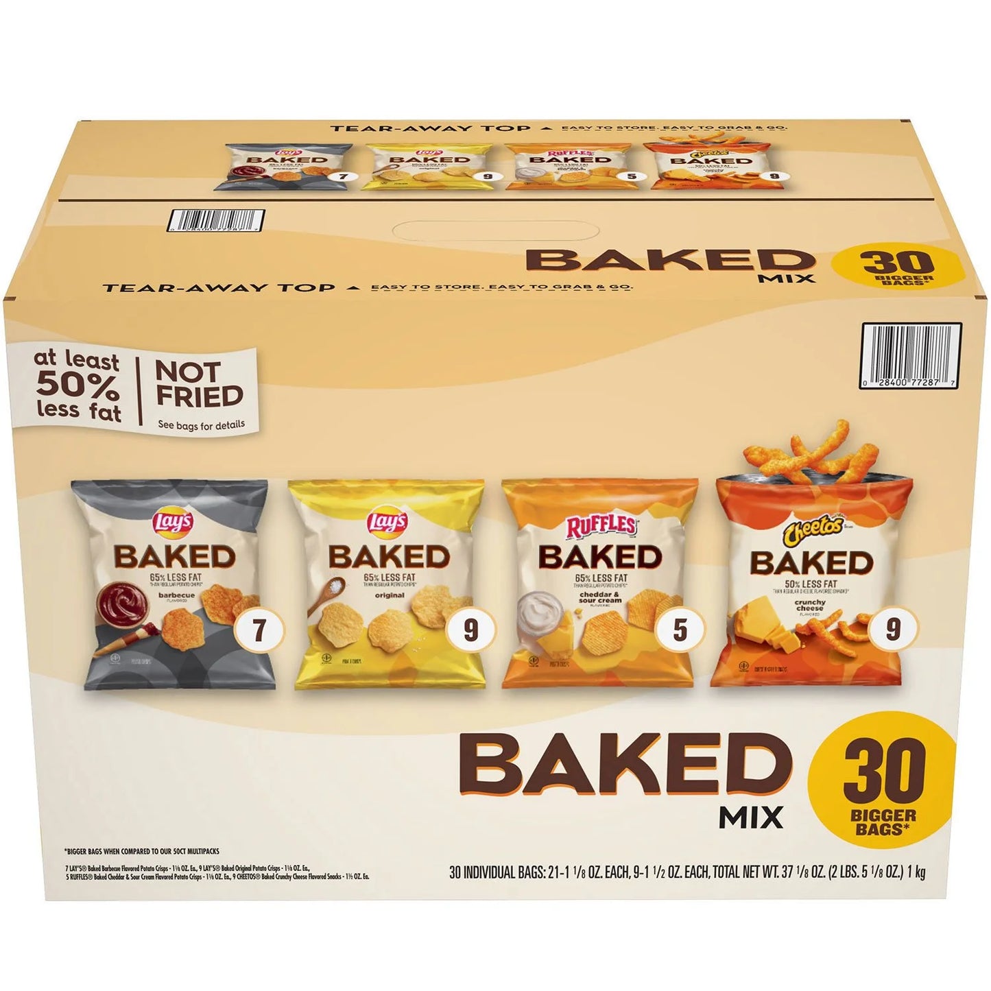 Frito-Lay Baked Mix Chips, Variety Pack, 30 ct.