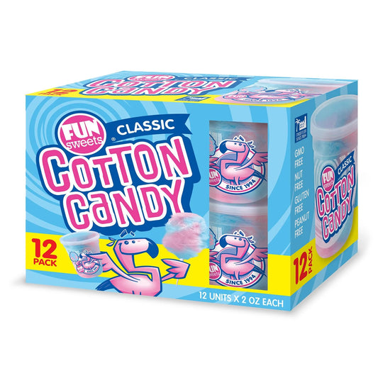 Fun Sweets Cotton Candy, 2 oz., 12 pk.