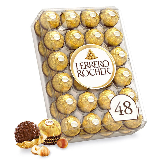 Ferrero Rocher Premium Milk Chocolate Hazelnut, 48 ct.