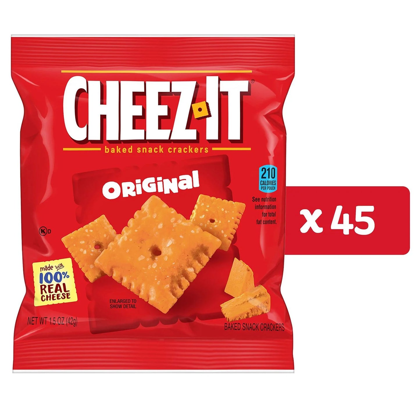 Cheez-It Original Baked Snack Crackers 1.5 oz., 45 pk.